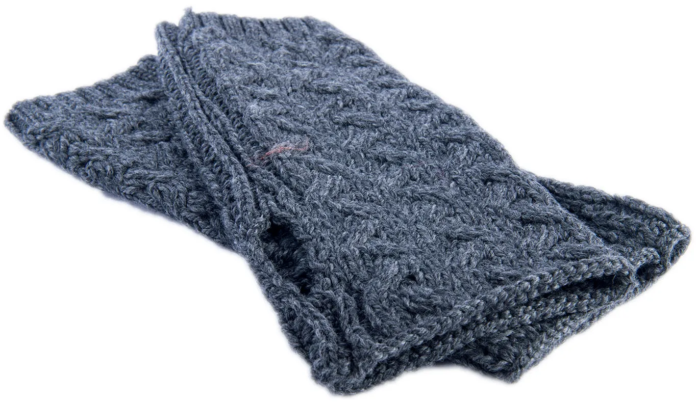 Women's Supersoft Merino Wool Long Fingerless Mittens by Aran Mills - 5 Colours