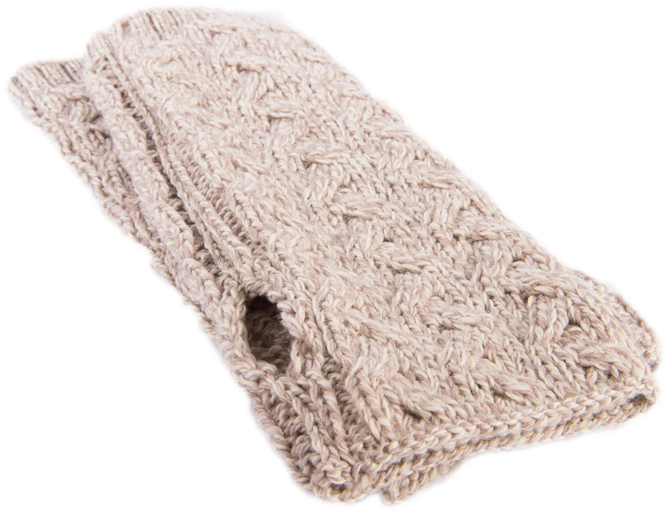 Women's Supersoft Merino Wool Long Fingerless Mittens by Aran Mills - 5 Colours